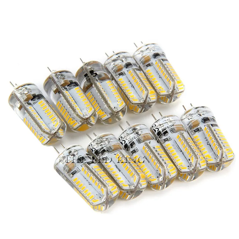 SonQin 10 шт. G4 светодиодный светильник 3 Вт 6 9 12 15 21 AC/DC 12V 220V 3014/5050 SMD заменить 20 30 40