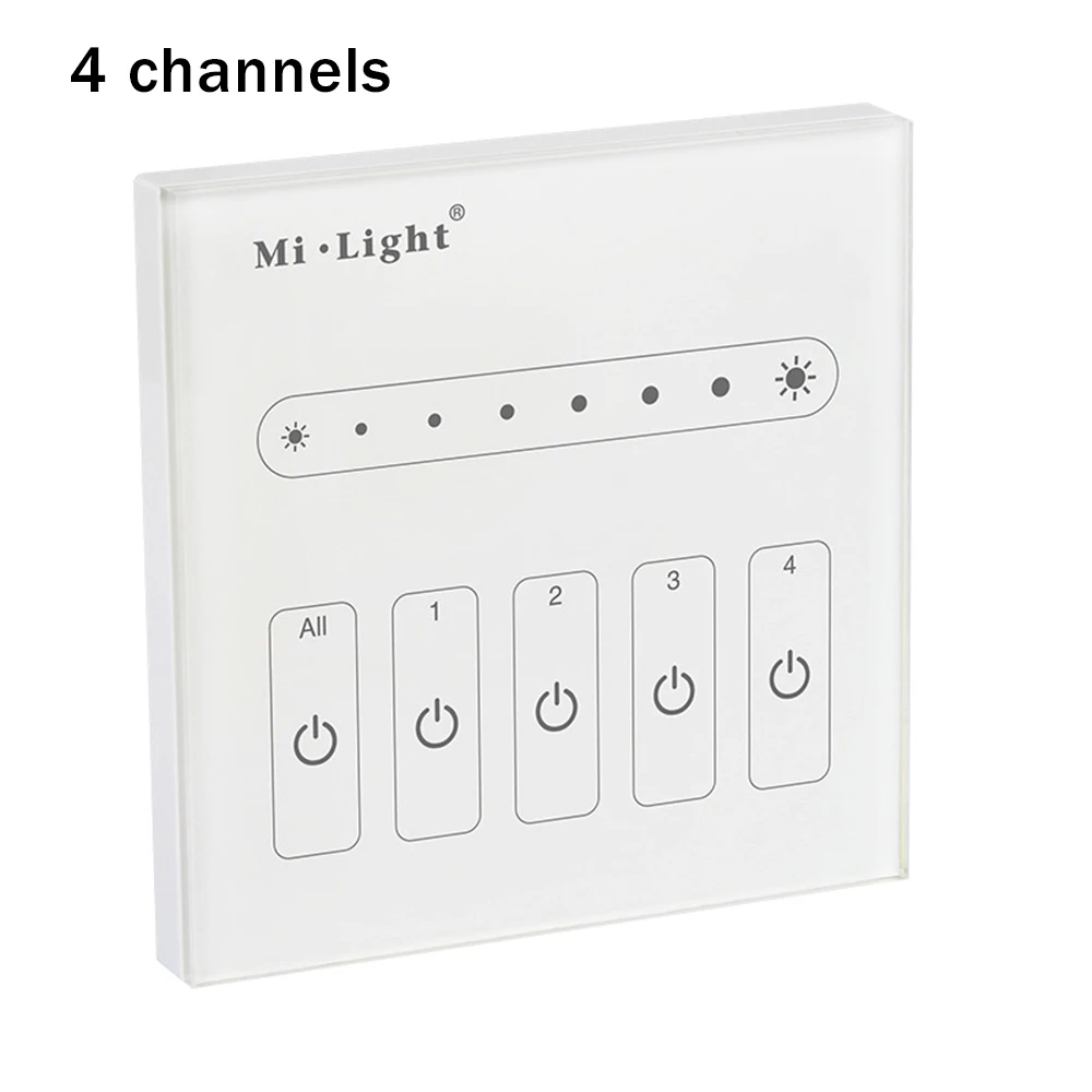 BSOD Led панель контроллер Milight L1 L4 диммер Контроль яркости 1 канал 4 канала настенная
