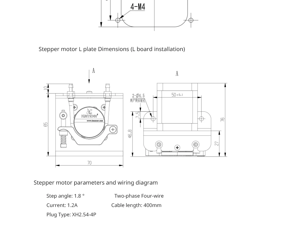 Kamoer 12 V/24 V KCS Plus Перистальтический водяной насос с шаговым двигателем и поддержкой кремния/BPT трубки самовсасывание и передача жидкости