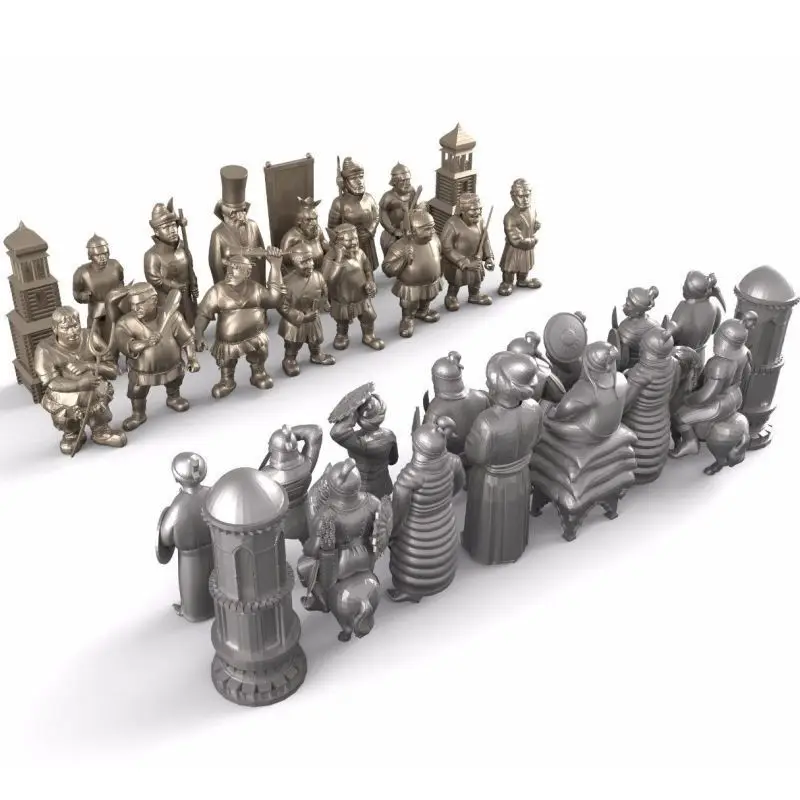 Шахматы Manopoulos 3d model