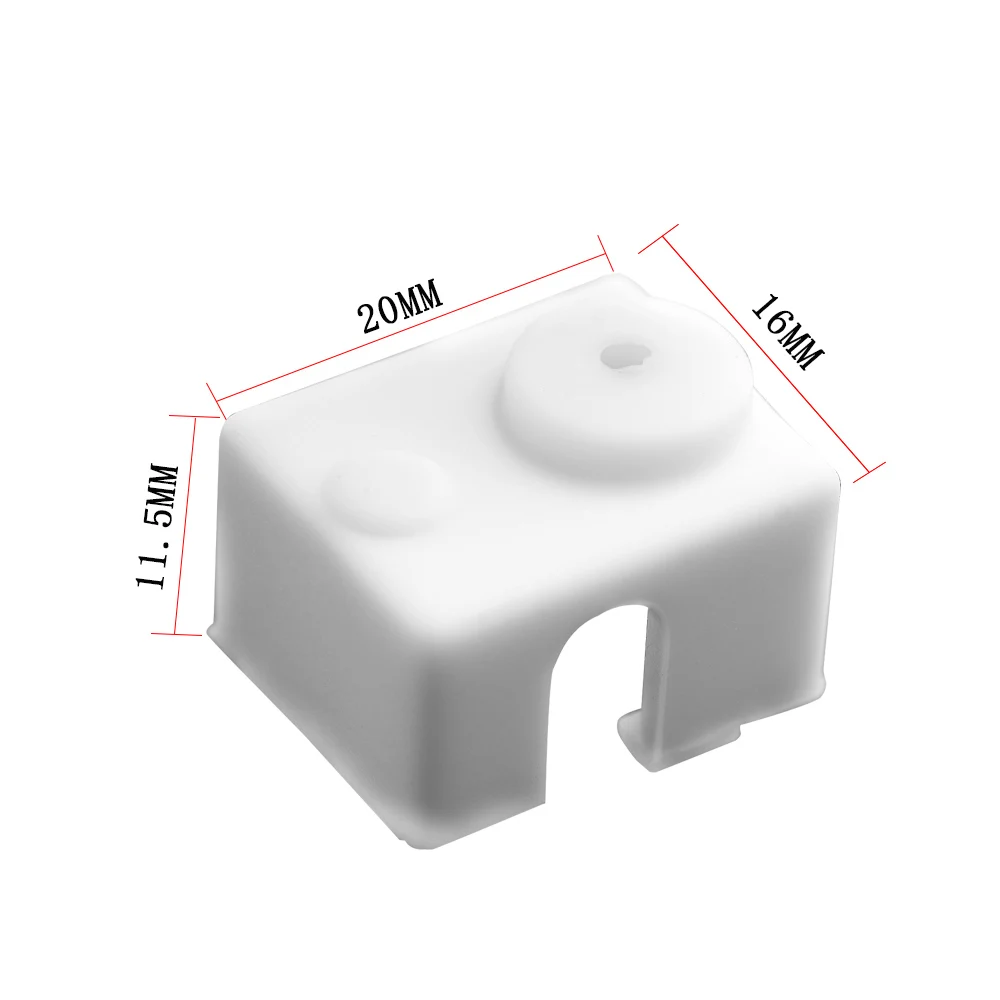 Для E3D V6 силиконовый носок 3D принтер V6 PT100 j-головка 1,75/3,0 мм подогреваемый блок Боуден прямой экструдер Prusa i3 MK3