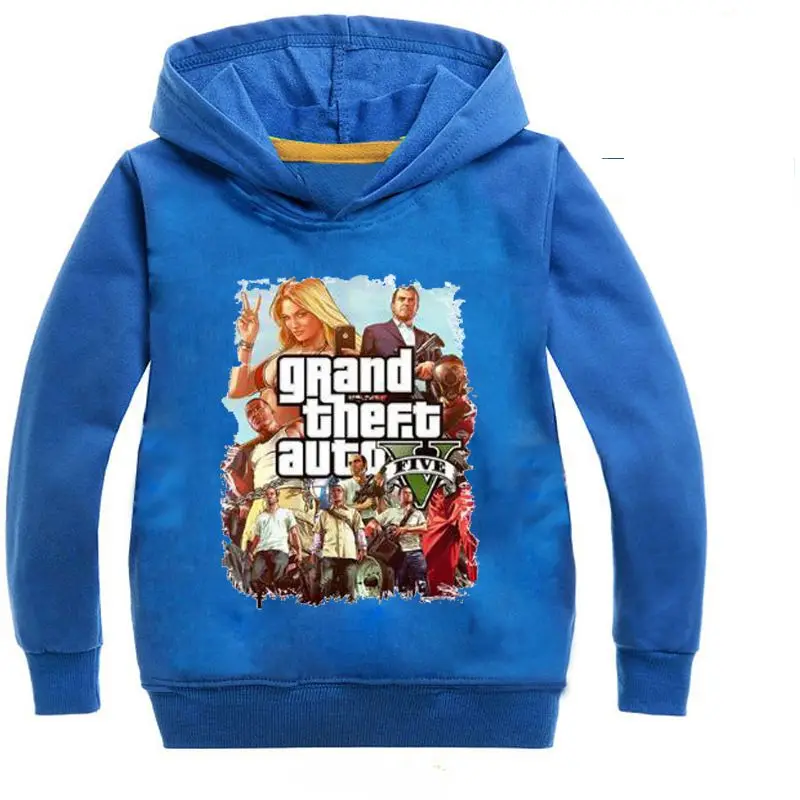 Верхняя одежда для мальчиков и девочек лидер продаж Gta 5 толстовки с капюшоном
