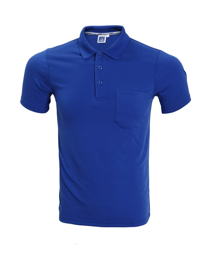 Dark Blue Однотонная мужская рубашка поло, новинка, брендовая, короткий рукав, поло, Homme, повседневная, приталенная, с карманами, Camisa Polo, Masculino, розовый, красный - Цвет: Dark Blue