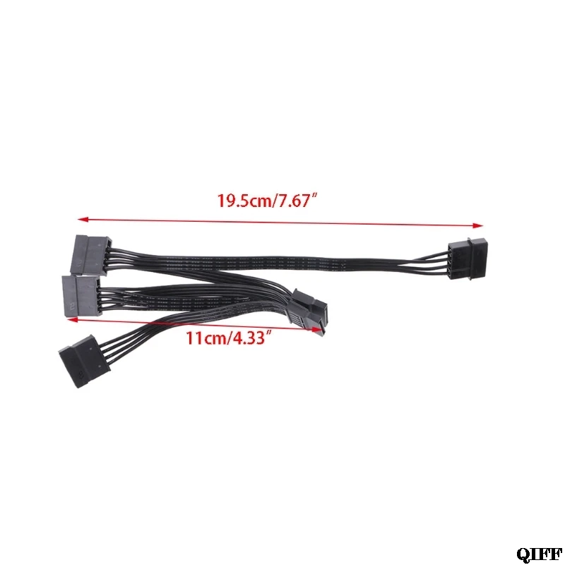 Прямая поставка и оптовая продажа ATX 4 контактный IDE Molex до 5 SATA Serial ATA кабель