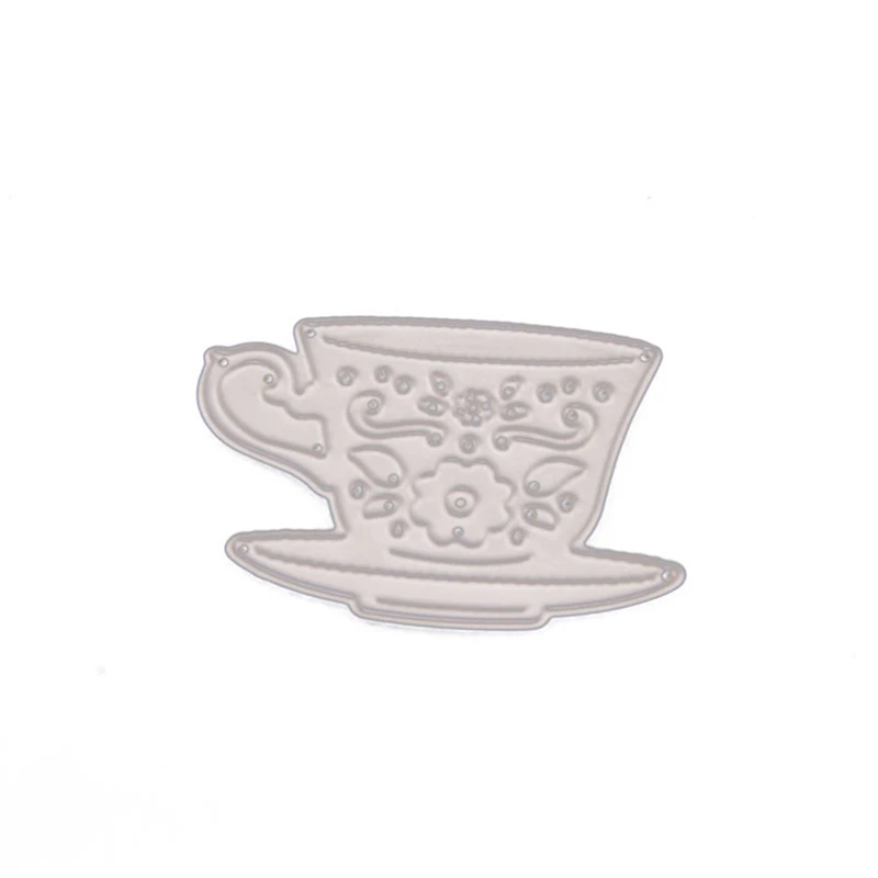 2018 чайная кофейная чашка металлические трафареты для пресс формы DIY Скрапбукинг