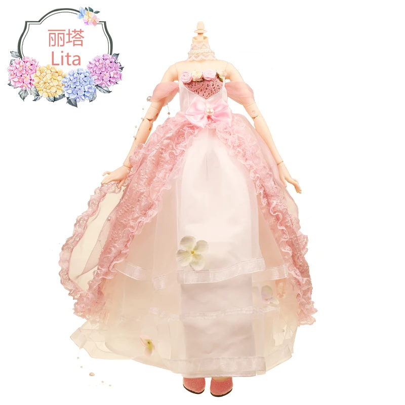 Одежда для 1/4 BJD 45 см дневник серии Queen изысканное платье ручной работы высокое