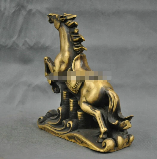 SUIRONG---412 + 8 &quotКоллекционная Древняя китайская Золотая слитка и лошадь старая