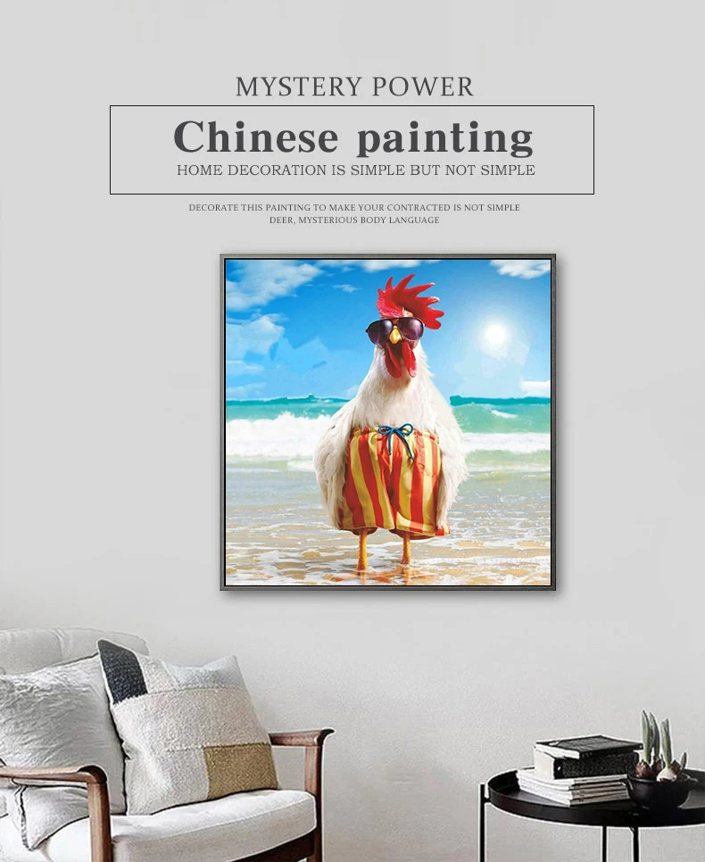 Fashionable Beach Cock Sale DIY Diamond Painting Cross Stitch Mosaic Home Decor Embroidery Kids Gift KBL | Дом и сад