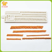 pearl fondant mould modeling surrounding baking decoration silicone mold necklace braid twist rope