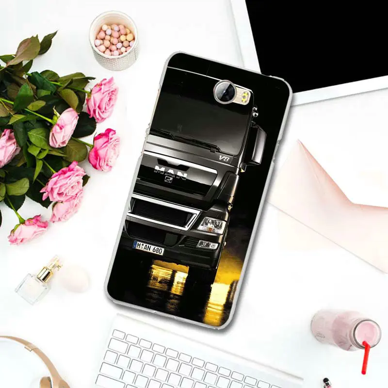 Picture 8 Мягкий ТПУ силиконовый чехол для телефона huawei P8 P9 P10 P20 P30 mate 10 Lite Pro Y3 Y5 Y6 II Honor 7 Smart Super Cool Heavy Truck Car - Цвет: Picture 8