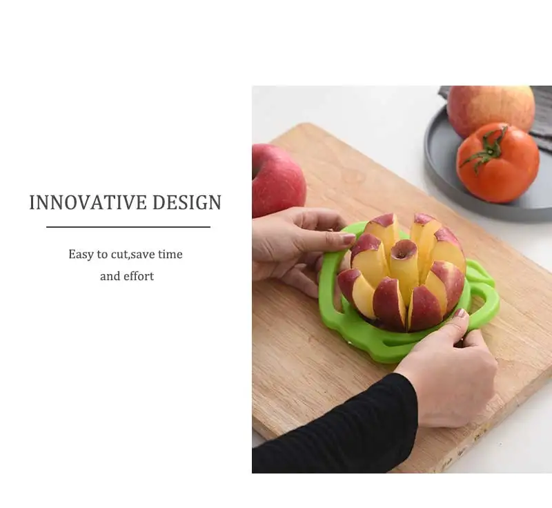 Apple Cutter Slicer Stainless Steel Corer Cutter Remover Pear Divider Fruit Vegetable Tools Kitchen Accessories Cut Pee
