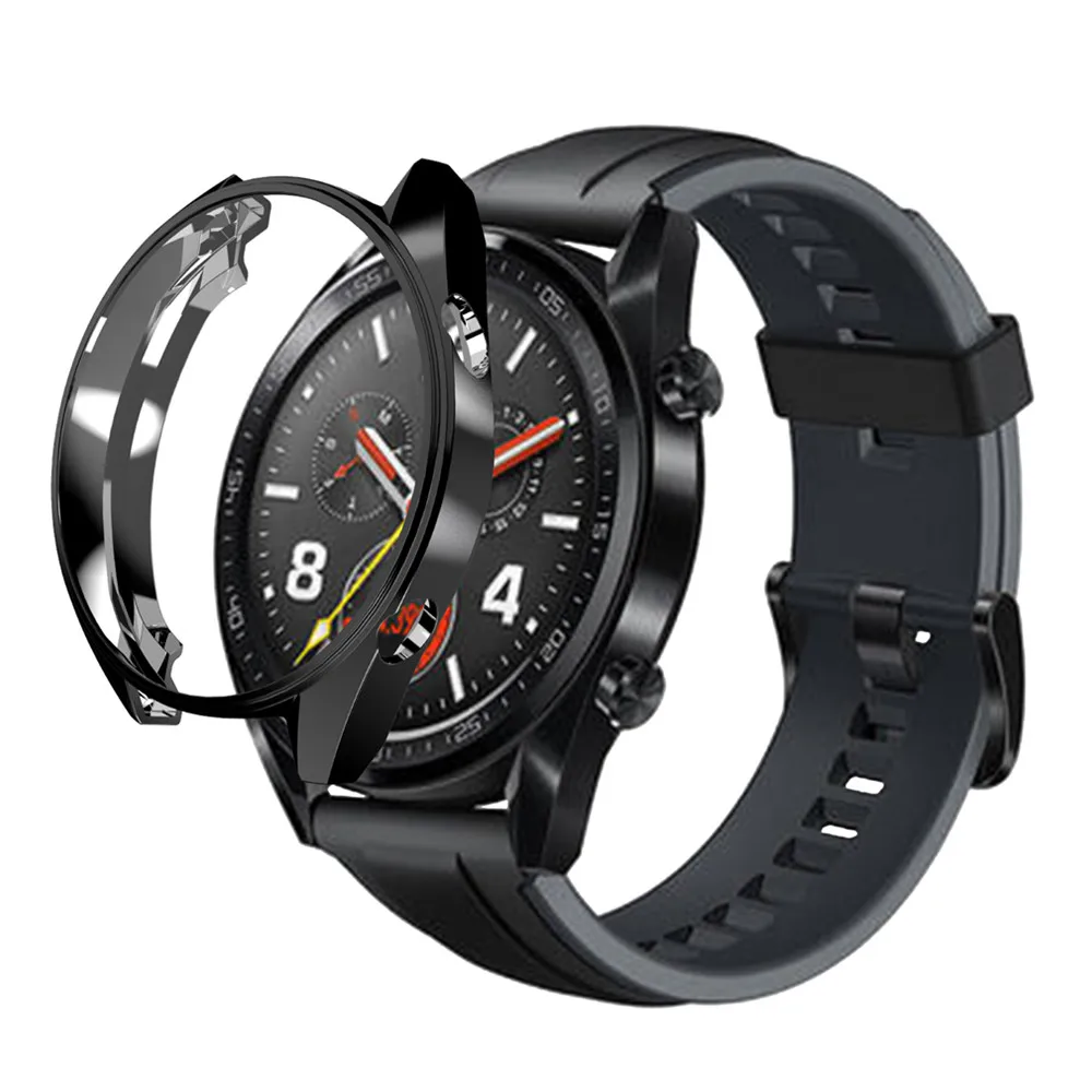 Мягкий чехол из ТПУ для huawei watch GT ремешок покрытие все вокруг защитный часов