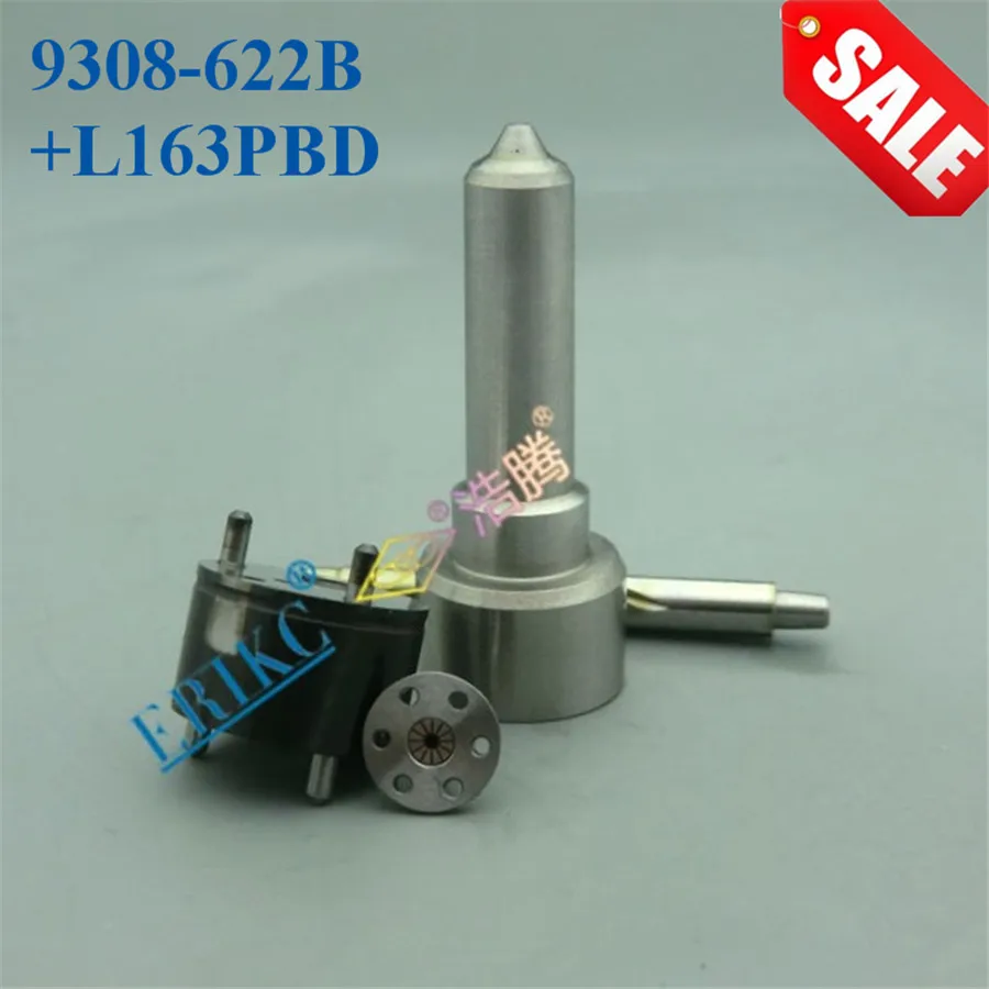 

ERIKC Injector L163PBD Nozzle 9308-622B Control Valve 7135-625 Common Rail Injector Repair Kits Nozzle Valve for EJBR03301D