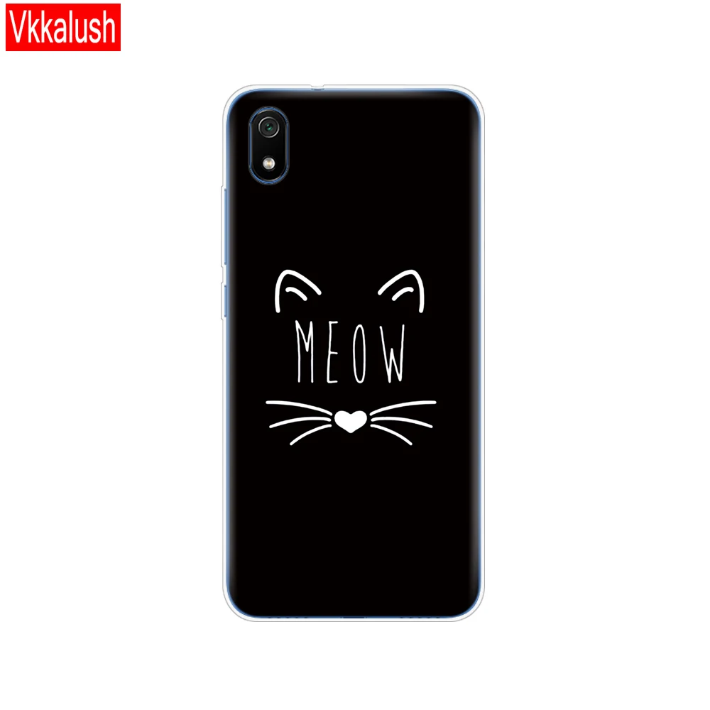 80286 Чехол для Xiaomi redmi 7a чехол s полная защита Мягкий ТПУ силиконовый чехол на заднюю панель для redmi 7 A бампер redmi 7a чехол для телефона с кошкой - Цвет: 80286