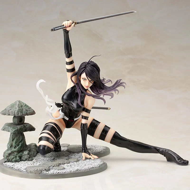 X men Super Hero Psylocke Fighting Ninja версия ПВХ фигурка игрушка Brinquedos|Игровые фигурки и