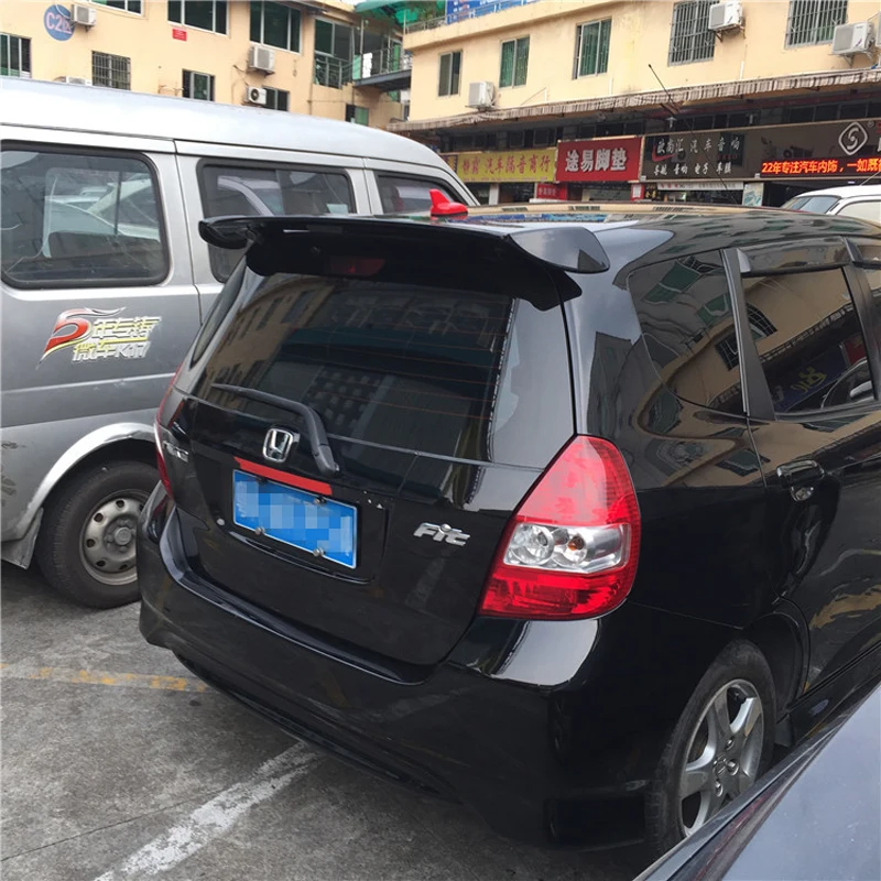 Спойлер для Honda Jazz Fit высококачественный спойлер из АБС материала заднего крыла