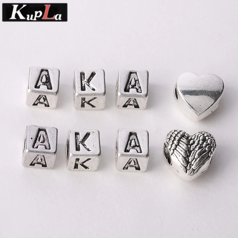 Vintage Silver Metal Aka Sorority DIY Classic Accessories Handmade Fashion Beads Charms for Pandora 40 Pieces/lot | Украшения и