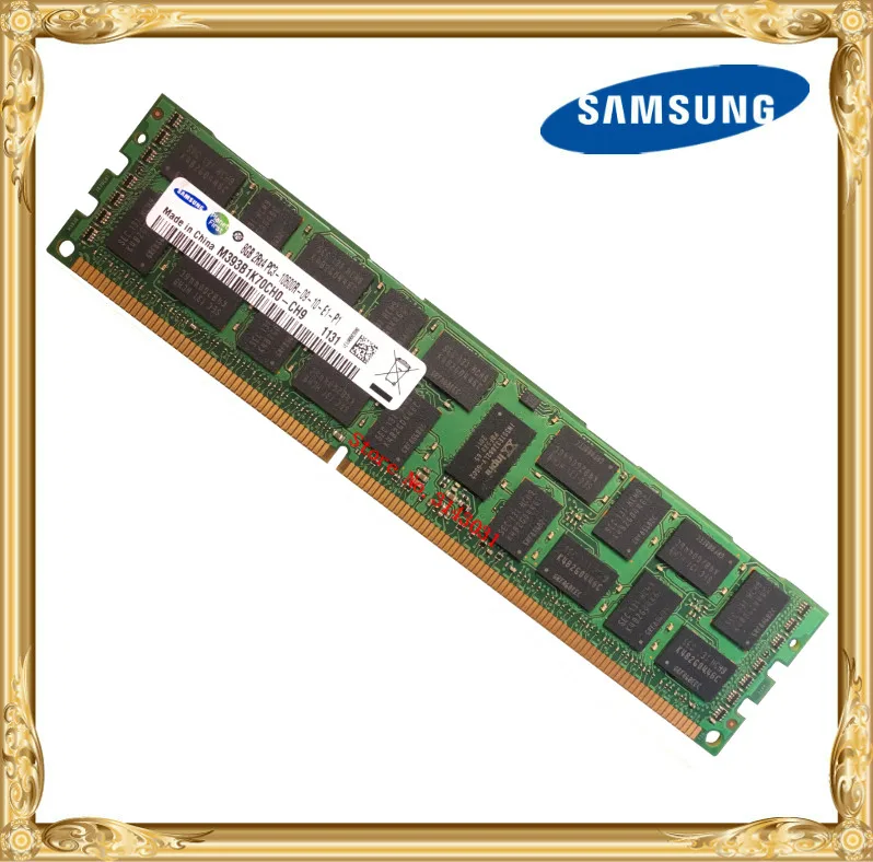 

Серверная память Samsung DDR3 8 Гб 16 Гб, 1333 МГц, ECC REG DDR3 PC3-10600R регистр DIMM RAM 240pin 10600 8G X58 X79 для использования на материнской плате
