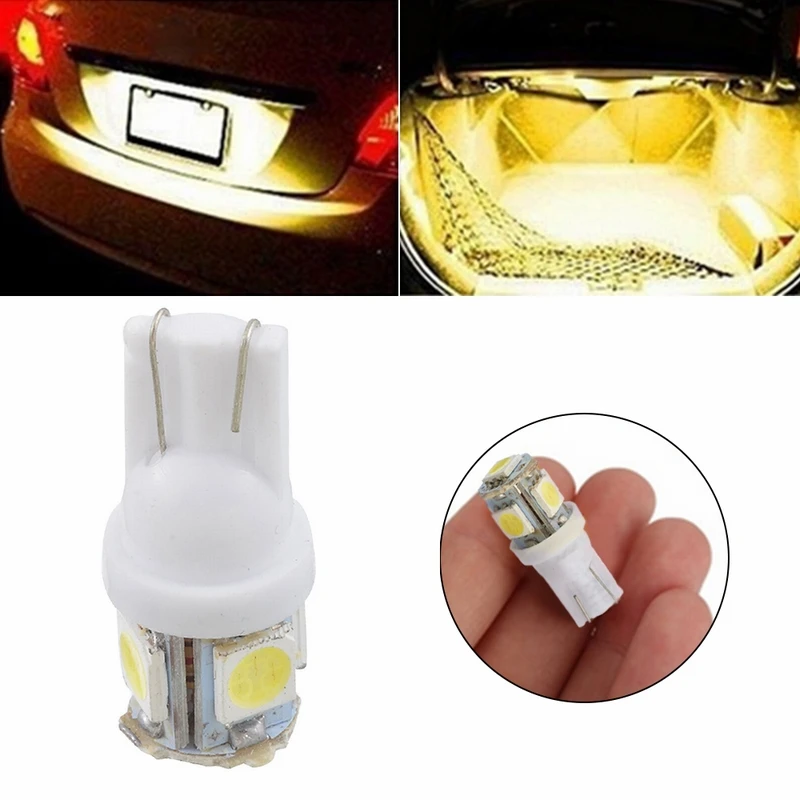 T10 5050 5Smd широкое освещение подсветка приборов лампы для чтения номерной знак 5 Вт