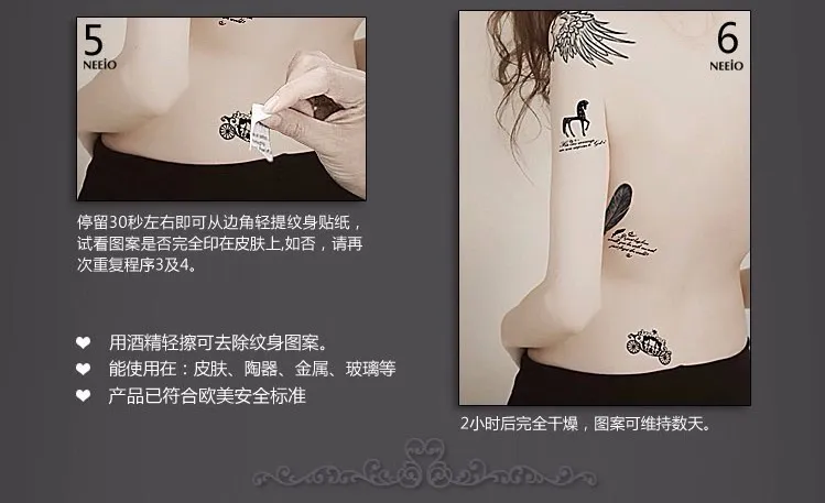 5 шт. водонепроницаемые Временные татуировки тотемы для женщин|temporary tattoo|fashion