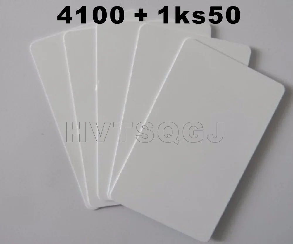 Чип-карта rfid F08 + TK4100 13 56 МГц 125 кГц без рисунка | Безопасность и защита