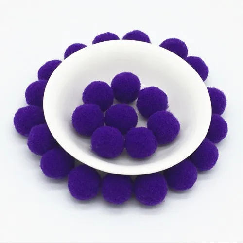 32 Dark purple Помпон 8 мм, 10 мм, 15 мм, 20 мм, 25 мм, 30 мм, круглые помпоны, меховые шарики, поделки своими руками, помпоны для детей, свадебная одежда, шитье, домашние украшения - Цвет: 32 Dark purple