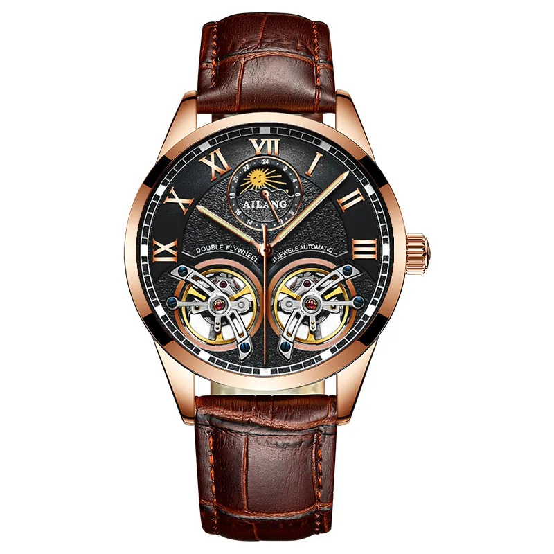 Relogio Automatico Masculino Топ бренд AILANG Новые Роскошные автоматические часы для мужчин Tourbillon механические часы спортивные военные часы - Цвет: 5