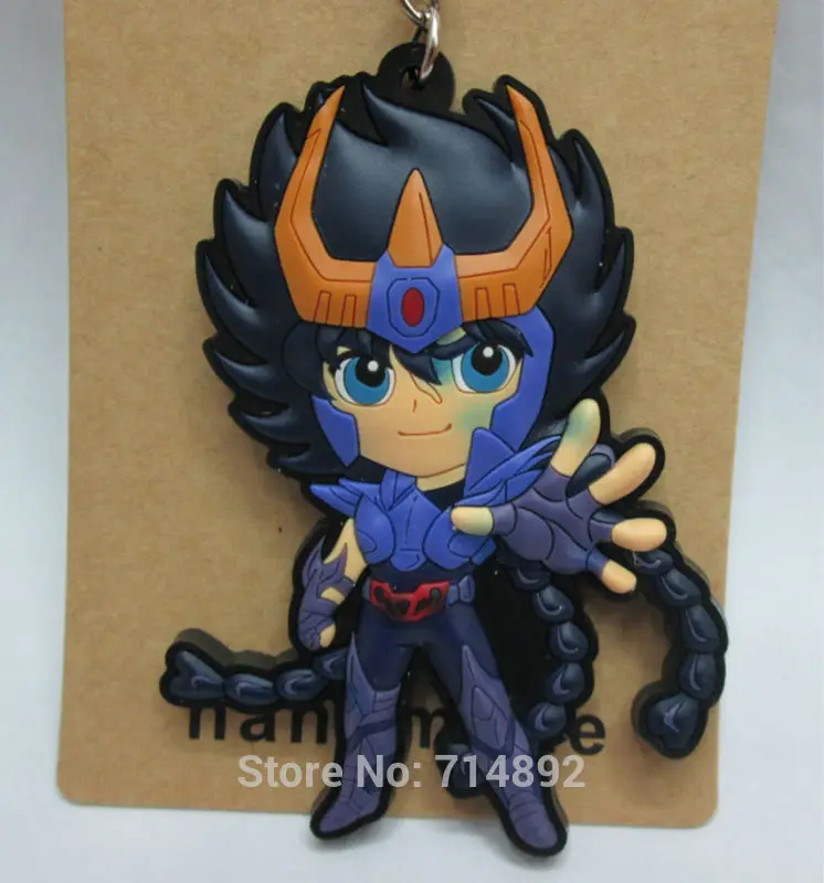 10 шт./лот Saint Seiya SEIYA Фигурки ПВХ Брелки и Подвески Бесплатная доставка|pvc keychain|saint