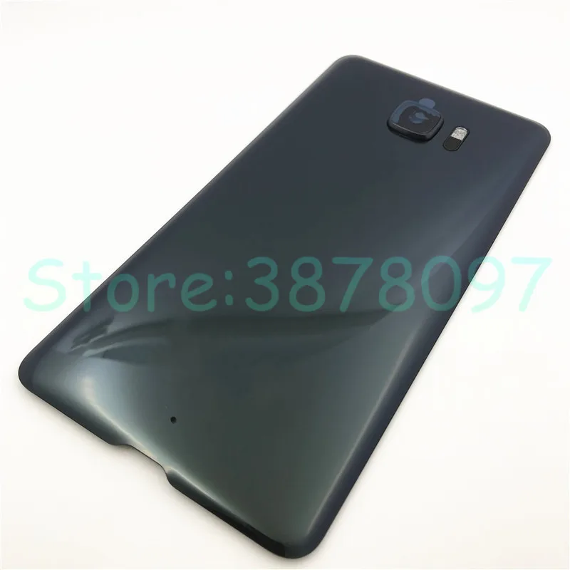 Материал стекло задняя дверь корпуса для htc U ультра Задняя крышка батареи чехол с объективом камеры+ клей с логотипом