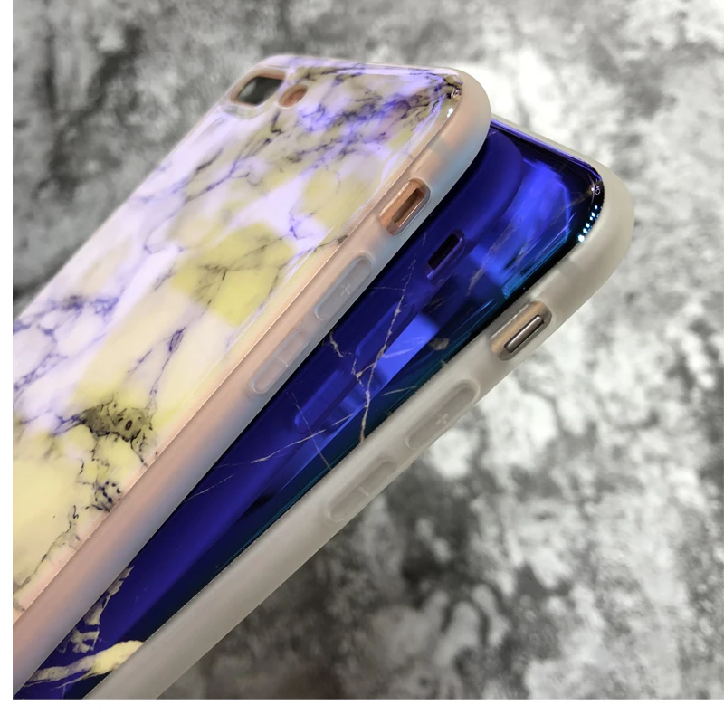 KINBOM Ретро Мрамор Чехол для мобильного телефона iPhone X 6 6s плюс мягкий чехол IPhone 7 8