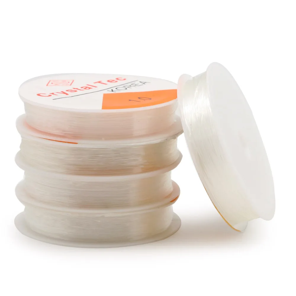 Прозрачная эластичная леска для бисероплетения 0 5/0 6/0 7/1 мм | Фурнитура и