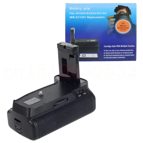 Camera Vertical Battery Handle Grip + IR Remote for Nikon D5300 D3100 D3200 DSLR