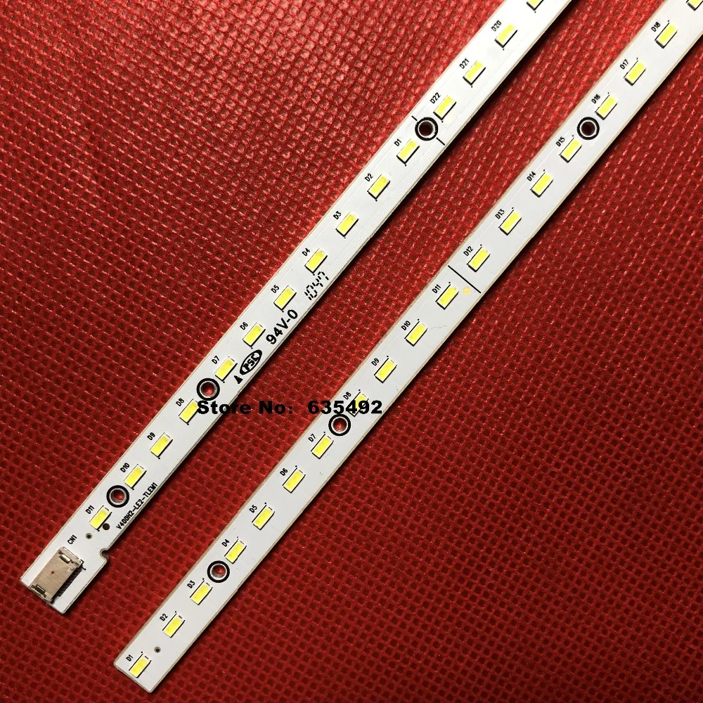 2 Pieces/lot LED Backlight strip E187565 V400H2-LF2-TLEM1 TLEM2 V400H2-LE2-TREM1 TREM2 66LED 453MM for 40EL100C V400HJ2-LE2 | Электроника
