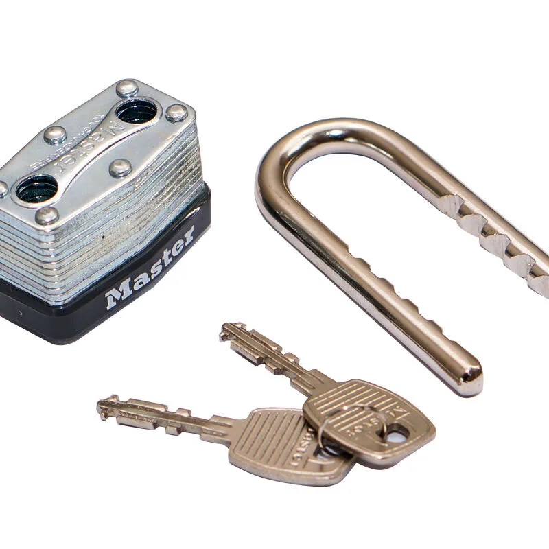 Основной замок с ключом ламинированный стальной со стандартной регулируемой