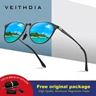 Солнцезащитные очки унисекс VEITHDIA, дизайнерские ретро-очки из алюминиево-магниевого сплава с зеркальными поляризационными стеклами, для мужчин и женщин, 2019