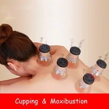 SHARE HO Moxibustion Acupuntura Points анти-сломанные вакуумные банки с сжиганием Moxa Artemisia Heating Therapy китайские Банки