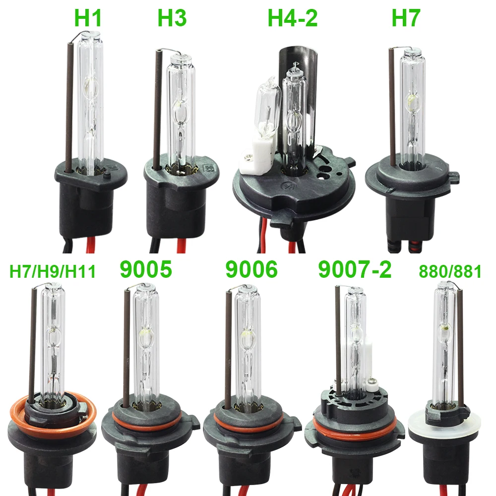 Buildreamen2 55 Вт 12 В HID ксеноновая лампа H1 H3 H7 H8 H9 H11 9005 HB3 9006 HB4 880 881 3000K 12000K для