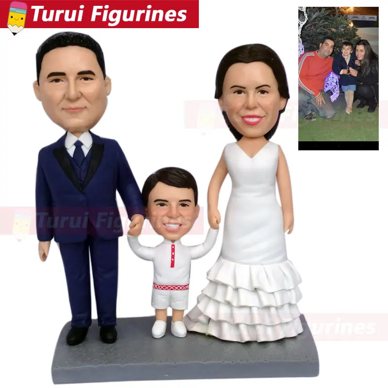 Пользовательские поплавок персонализированные головы куклы глиняная кукла