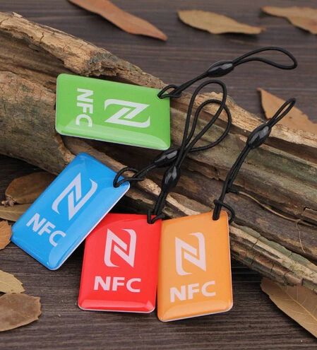 4 шт./партия) NFC метки Ntag216 868 байт 13,56 МГц RFID смарт-ключ для всех NFC android телефонов
