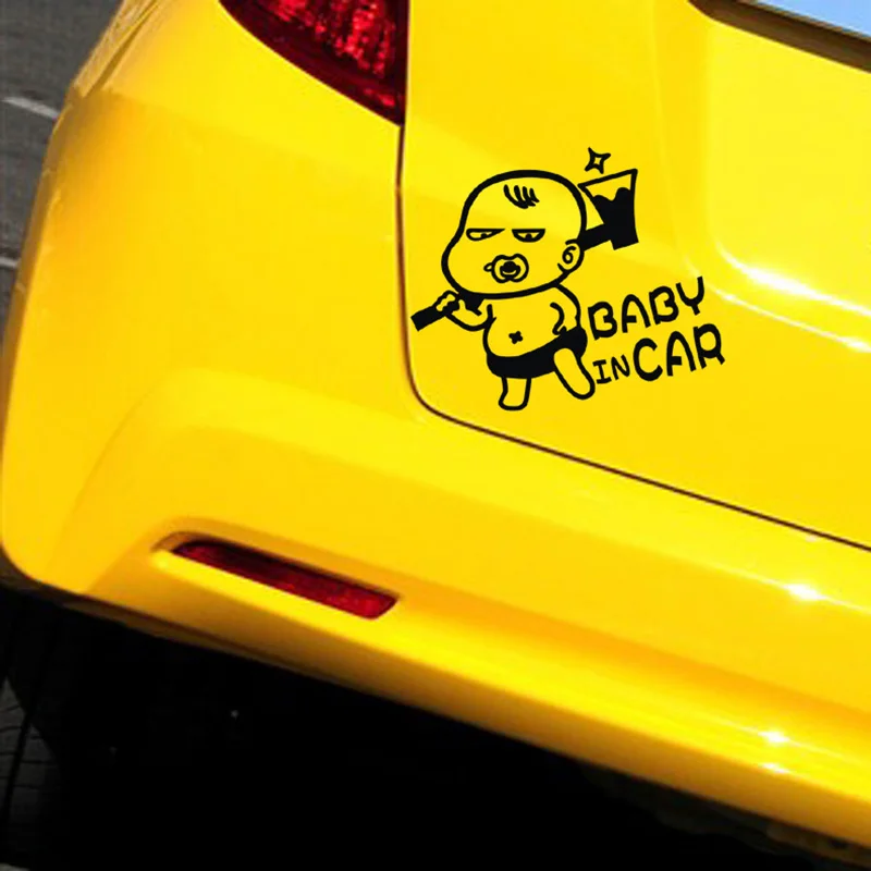 Милые наклейки на семейный автомобиль отражающие окна автомобиля щит Декор