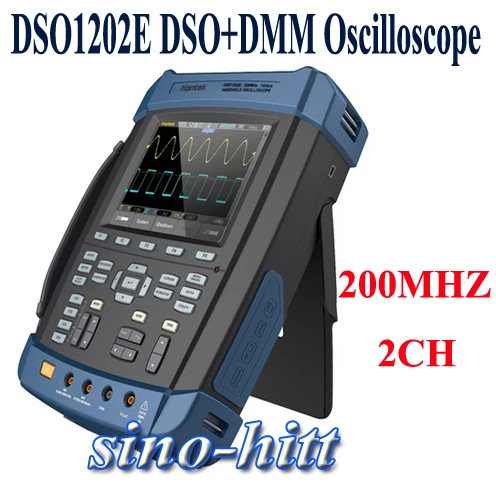 Портативный dso1202e новое обновление осциллограф 200 мГц 2ch 1GSa/s 2 м глубина памяти DMM USB