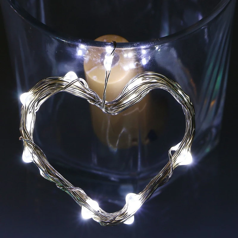 Novelty Wine Bottle Cork Copper String Lights 20 LED Wire light DIY Party Christmas Halloween Wedding | Лампы и освещение