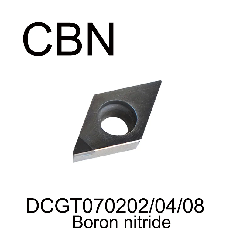 

DCGT070202/DCGT070204/DCGT070208 CBN,CNC diamond CBN boron nitride boring tool Processing hardness HRC55 degree