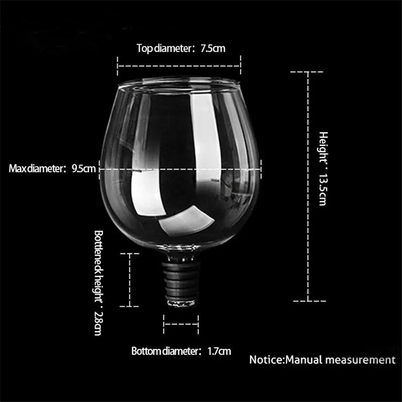 500 мл бокал для красного вина Хрустальный графин пробка с кремниевым уплотнением