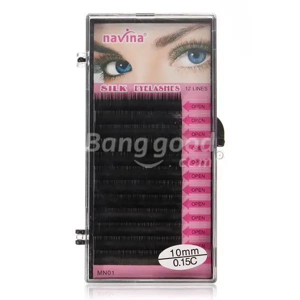 MoonSolo 8 10 12mm Natural Soft Thick Curl False Extension Eyelashes | Красота и здоровье