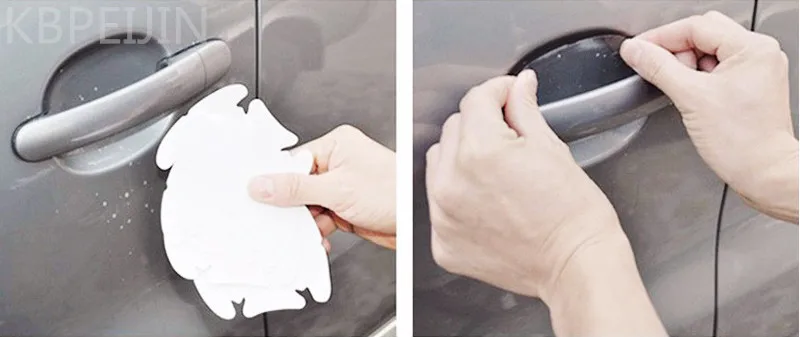 4 шт. Невидимые защитные наклейки на дверные ручки автомобиля для Benz w203 w204 w205 w210 w211