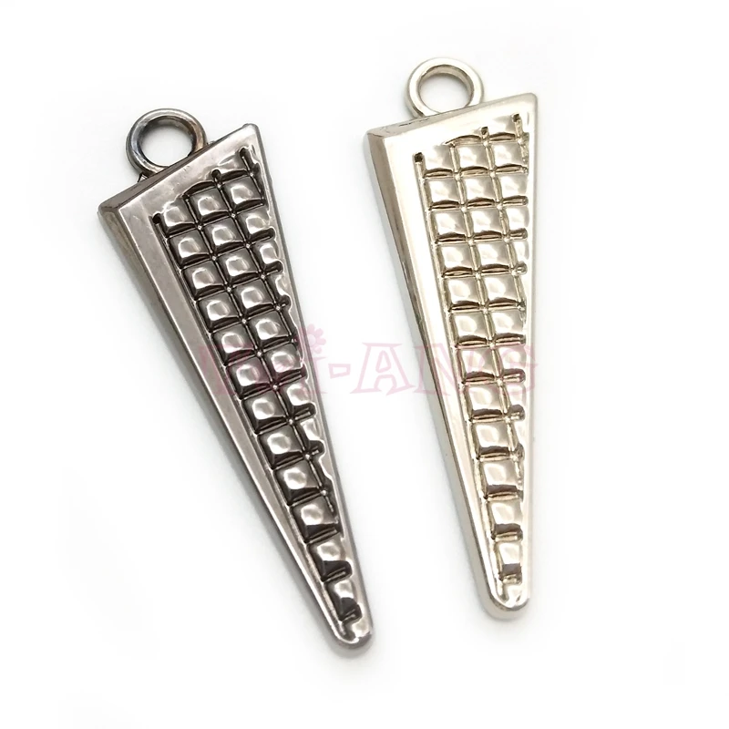 20 шт./лот металлическая застежка молния Неправильной Формы треугольника черный