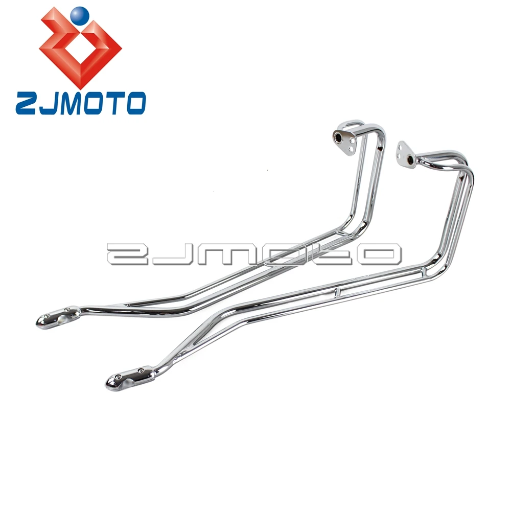 Мотоцикл двойной рельс защита седельной сумки комплект для Харлей FLHR Road King FLHTC FLHX