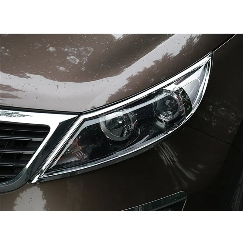 Автомобильные аксессуары крышка передней фары для Kia SportageR 2011-2014 Abs Chrome 2 шт |