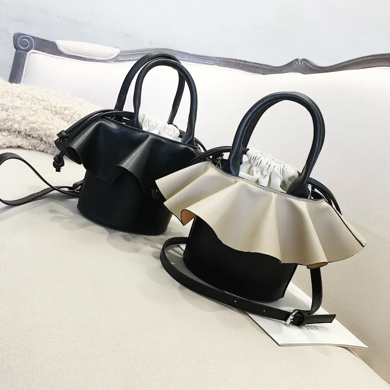 Высокое качество юбка сумка-мешок пляжная сумка из искусственной кожи Корейская